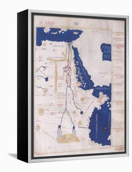 Ptolemy's Map of the Nile, 2nd Century-Science Source-Framed Premier Image Canvas