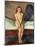 Puberty, 1894 (Oil on Canvas)-Edvard Munch-Mounted Giclee Print