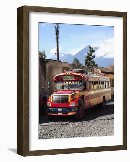 Public Bus, Antigua, Guatemala, Central America-Wendy Connett-Framed Photographic Print