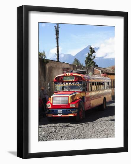 Public Bus, Antigua, Guatemala, Central America-Wendy Connett-Framed Photographic Print