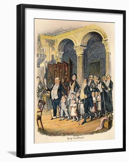 Public Dinners, C1900-George Cruikshank-Framed Giclee Print