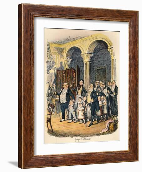 Public Dinners, C1900-George Cruikshank-Framed Giclee Print