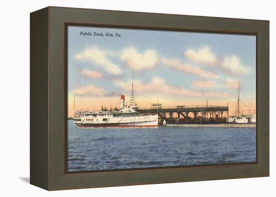 Public Dock, Erie, Pittsburgh, Pennsylvania-null-Framed Stretched Canvas