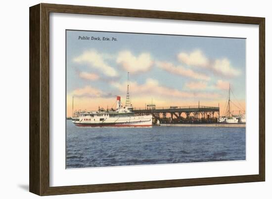 Public Dock, Erie, Pittsburgh, Pennsylvania-null-Framed Art Print