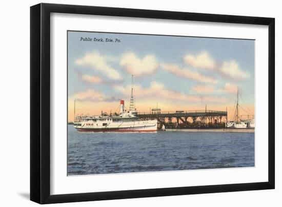 Public Dock, Erie, Pittsburgh, Pennsylvania-null-Framed Art Print
