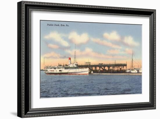 Public Dock, Erie, Pittsburgh, Pennsylvania-null-Framed Art Print