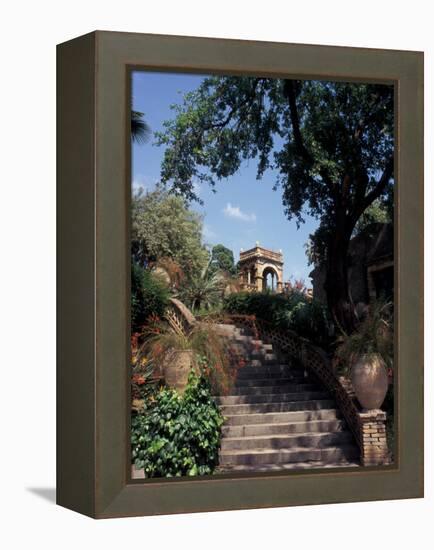 Public Garden of Taormina, Sicily, Italy-Connie Ricca-Framed Premier Image Canvas