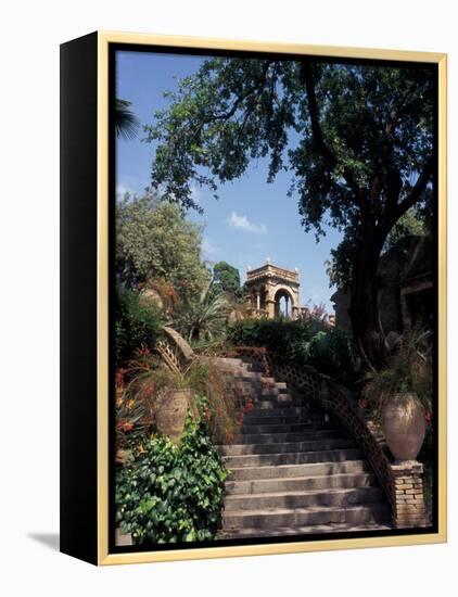 Public Garden of Taormina, Sicily, Italy-Connie Ricca-Framed Premier Image Canvas