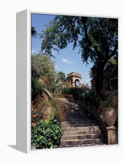 Public Garden of Taormina, Sicily, Italy-Connie Ricca-Framed Premier Image Canvas