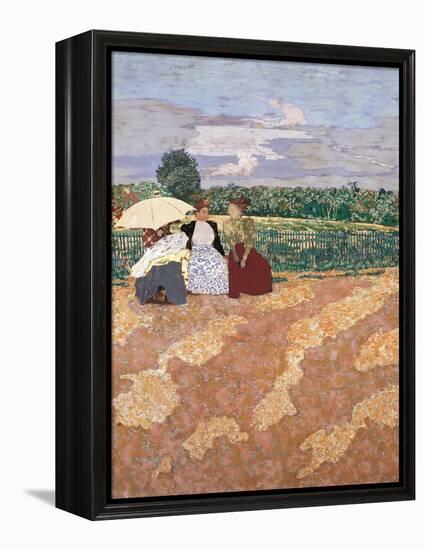 Public Gardens, Conversation-Edouard Vuillard-Framed Premier Image Canvas