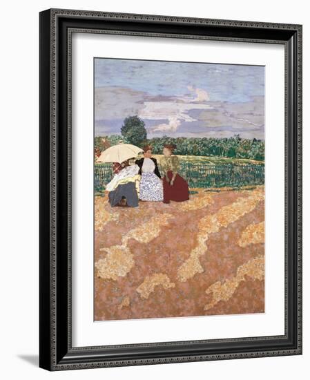 Public Gardens, Conversation-Edouard Vuillard-Framed Giclee Print