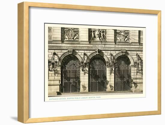 Public Library, Boston, Mass.-null-Framed Art Print