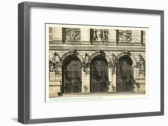 Public Library, Boston, Mass.-null-Framed Art Print