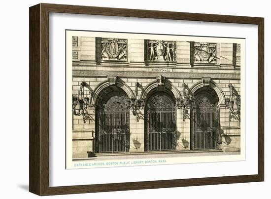 Public Library, Boston, Mass.-null-Framed Art Print