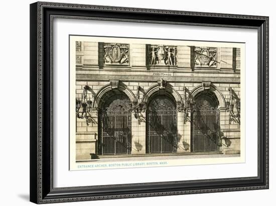 Public Library, Boston, Mass.-null-Framed Art Print