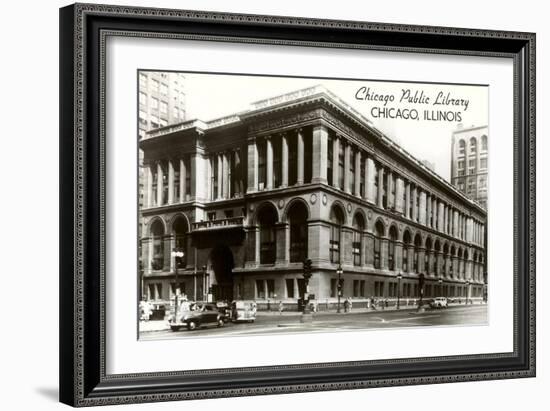 Public Library, Chicago, Illinois-null-Framed Art Print