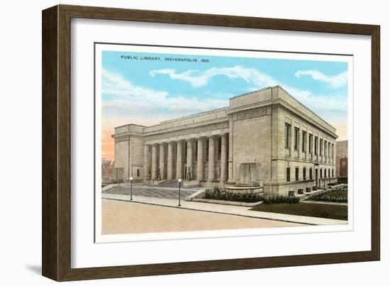 Public Library, Indianapolis, Indiana-null-Framed Premium Giclee Print