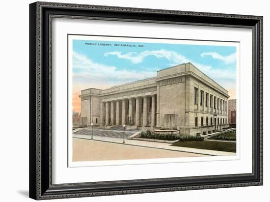 Public Library, Indianapolis, Indiana-null-Framed Premium Giclee Print