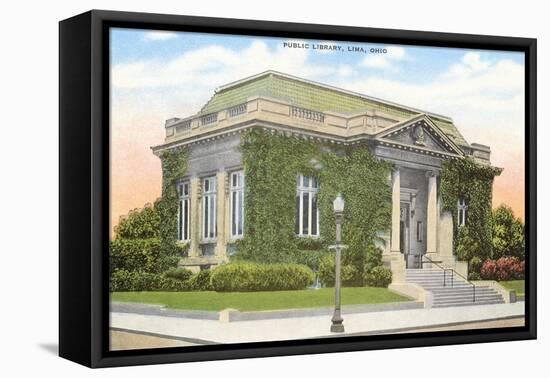 Public Library, Lima, Ohio-null-Framed Stretched Canvas