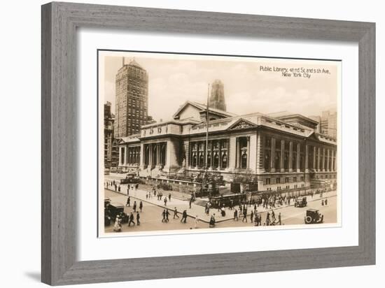 Public Library, New York City, Photo-null-Framed Art Print