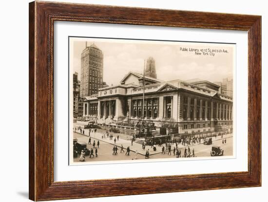 Public Library, New York City, Photo-null-Framed Art Print
