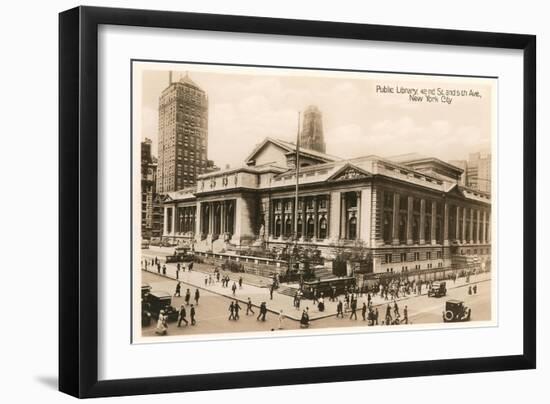 Public Library, New York City, Photo-null-Framed Art Print