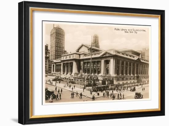 Public Library, New York City, Photo-null-Framed Art Print