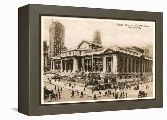 Public Library, New York City, Photo-null-Framed Stretched Canvas