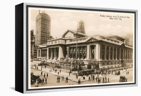 Public Library, New York City, Photo-null-Framed Stretched Canvas