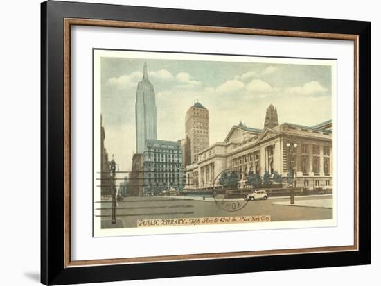 Public Library, New York City-null-Framed Art Print