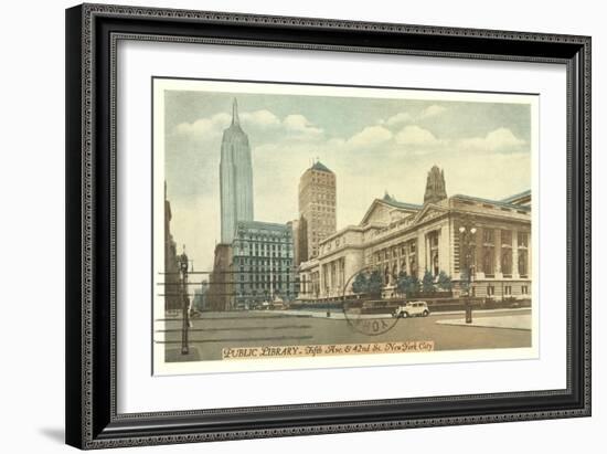 Public Library, New York City-null-Framed Art Print