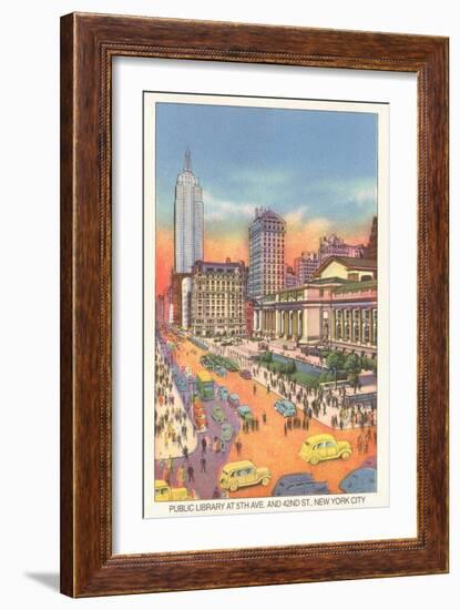 Public Library, New York City-null-Framed Art Print