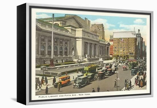 Public Library, New York City-null-Framed Stretched Canvas