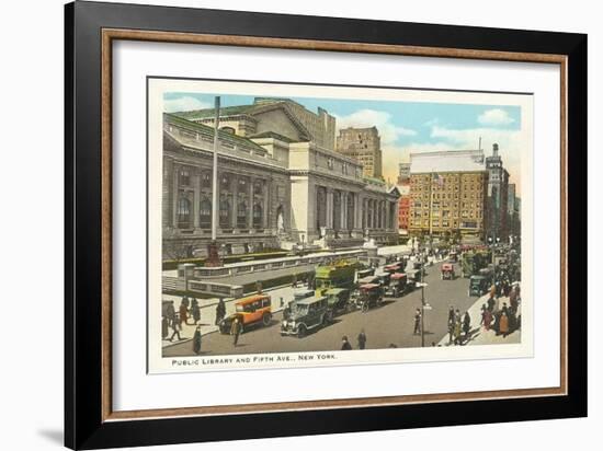 Public Library, New York City-null-Framed Premium Giclee Print