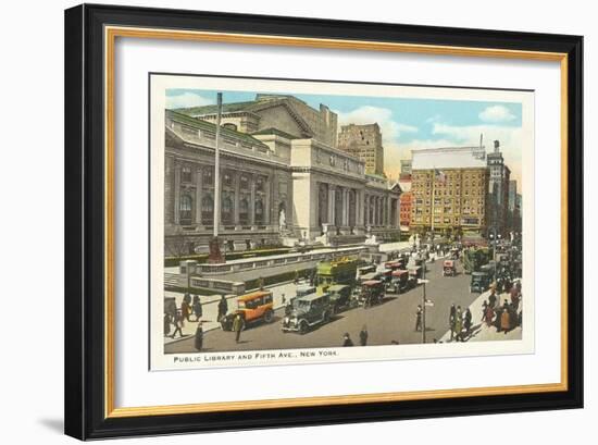 Public Library, New York City-null-Framed Premium Giclee Print