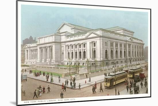 Public Library, New York City-null-Mounted Art Print