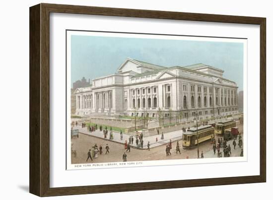 Public Library, New York City-null-Framed Premium Giclee Print