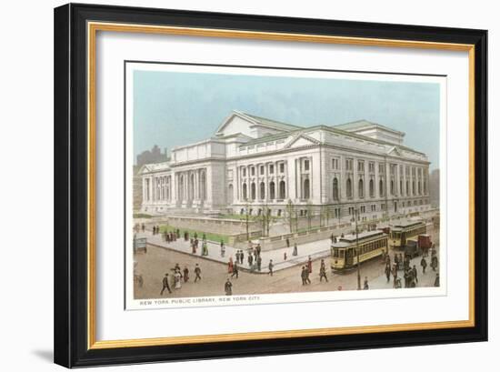 Public Library, New York City-null-Framed Premium Giclee Print