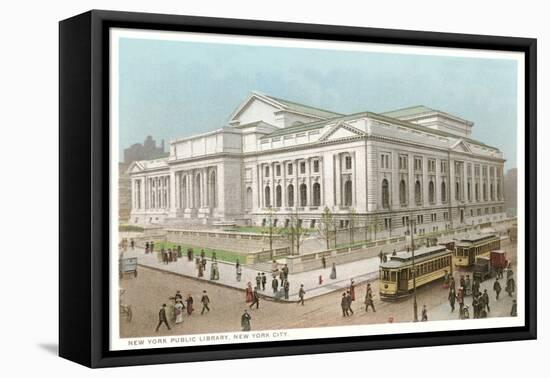 Public Library, New York City-null-Framed Stretched Canvas