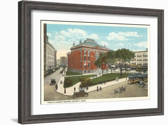 Public Library Square, Detroit, Michigan-null-Framed Art Print