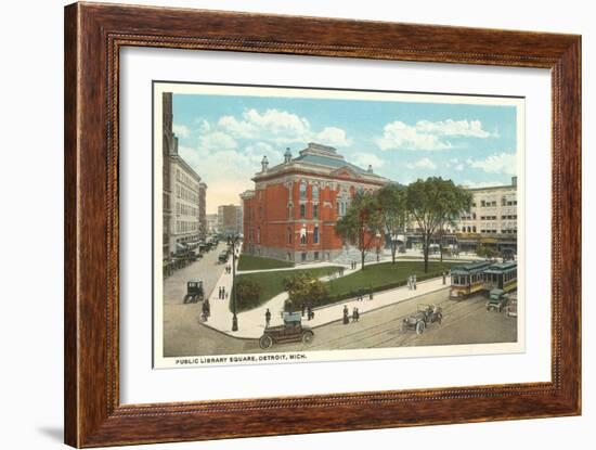 Public Library Square, Detroit, Michigan-null-Framed Art Print