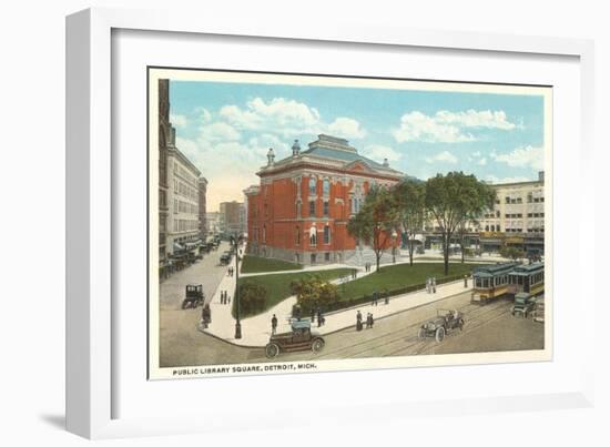 Public Library Square, Detroit, Michigan-null-Framed Art Print