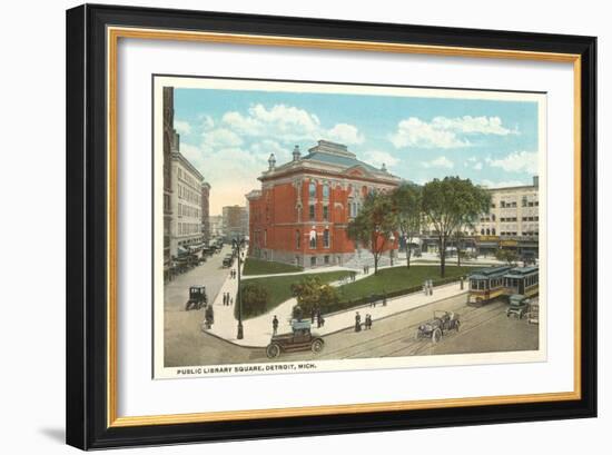 Public Library Square, Detroit, Michigan-null-Framed Art Print