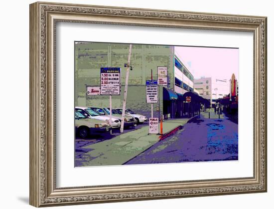 Public Parking Down Town, Los Angeles, California-Steve Ash-Framed Giclee Print