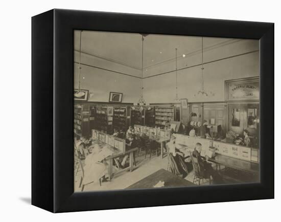 Public Reading Rooms at the Public Library, Los Angeles, CA, C.1905-null-Framed Premier Image Canvas