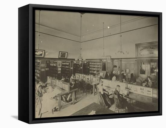 Public Reading Rooms at the Public Library, Los Angeles, CA, C.1905-null-Framed Premier Image Canvas