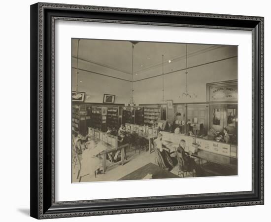 Public Reading Rooms at the Public Library, Los Angeles, CA, C.1905-null-Framed Photographic Print