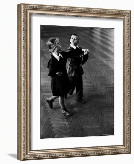 Public School Students Taking Rhythmic Dance Class-Howard Sochurek-Framed Photographic Print