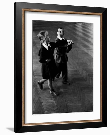 Public School Students Taking Rhythmic Dance Class-Howard Sochurek-Framed Photographic Print