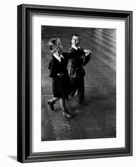 Public School Students Taking Rhythmic Dance Class-Howard Sochurek-Framed Photographic Print